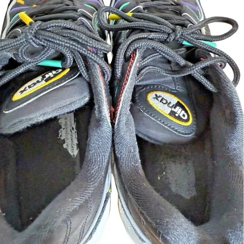 Nike Air Max 98 Womens 9 Pre-Owned Sneakers Black Multi Color BHM CI1901-023